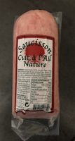 Saucisson cuit à l'ail nature