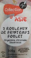 2 Rouleaux de printemps Poulet