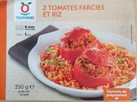 2 tomates farcies et riz
