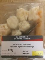 Xiu Mai aux Crevettes + Sauces Aigre Douce et Soja