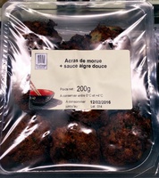 Acras de morue + sauce aigre douce