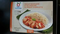Poulet basquaise riz parfumé au piment despelette