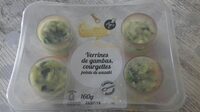 Verrines de gambas, courgettes