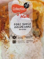 Porc sauce gochujang