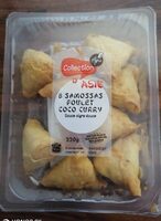 Samosas poulet coco curry