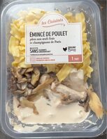 Émincés de poulet pâtes aux oeufs