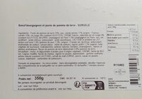 Bœuf bourguignon et purée de pomme de terre