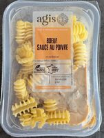 Boeuf sauce au poivre et radiatori