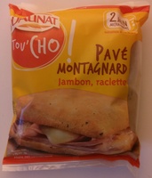 Pavé montagnard jambon, raclette