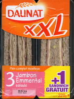 XXL 3 jambon emmental salade + 1 gratuit