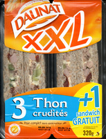 XXL 3 thon crudités + 1 gratuit
