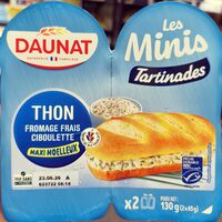 Minis Tartinades Thon fromage frais ciboulette