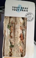 Sandwich poulet roti coleslaw raisins secs