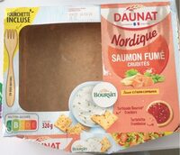 Salade Nordique, spécialité laitière, crackers et tartelette
