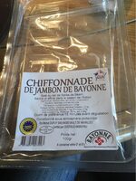 Chiffonade de jambon de Bayonne