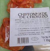 Chiffonnade de chorizo