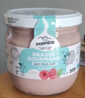 Brassé gourmand aux deux laits framboise