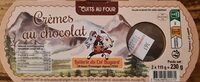 Crèmes au chocolat aux oeufs cuites au four