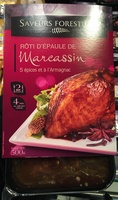 Rôti d'épaule de Marcassin 5 épices et à l'Armagnac