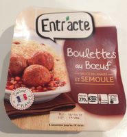 Boulettes au boeuf sauce milanaise et semoule