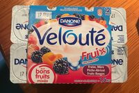 Velouté Fruix Fraise, Mûre, Pêche-Abricot, Fruits Rouges