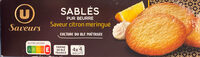 Biscuits Sablés saveur citron meringué