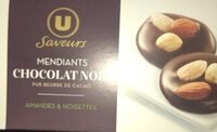 Mendiants au chocolat noir amandes et noisettes Saveurs