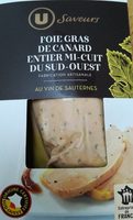 Foie gras de canard entier IGP Sud-Ouest mi-cuit au Sauternes - 200g