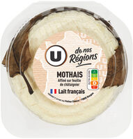Mothais affiné au lait de chèvre pasteurisé sur feuille de châtaignier25% de MG, 180g