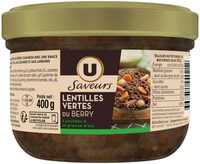 Lentilles vertes du Berry cuisinées à la graisse d'oie