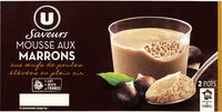 Mousse aux oeufs à la crème de marron vanillée