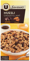 Muesli croustillant chocolat au lait et chocolat noir caramel