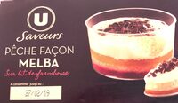 Dessert pêche façon melba 2x90g