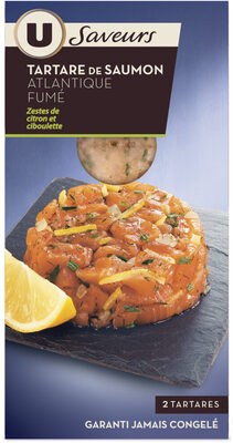 Tartare de saumon fumé citron ciboulette