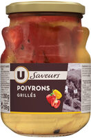 Poivrons grillés rouges et jaunes à l'huile