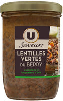 Lentilles vertes Berry cuisinées graisse d'oie