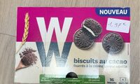 Biscuits au cacao fourrés à la crème saveur vanille