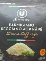 Parmigiano Reggiano AOP râpé affinage 30 mois 30%mg , 60g