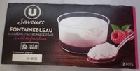 Dessert Fontainebleau sur lit de framboises 2x90g