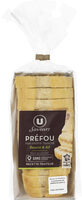 Mini préfou pain apéritif tranché beurre et ail Saveurs