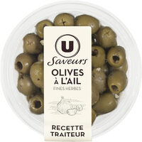 Olives vertes à l'ail 150g