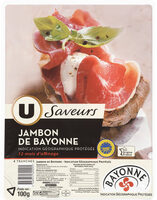 Jambon de Bayonne 12 mois - x4 tranches, 100g