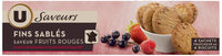 Fins sablés saveur fruits rouges