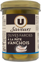 Olives vertes farcies à la pate d'anchois