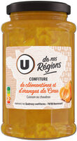 Confiture de clémentine et d'orange récoltées en Corse pot de 315g