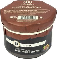 Pate à tartiner au chocolat noir noisettes