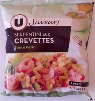 Serpentini aux crevettes (Sauce Pesto), Surgelés