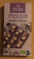Chocolat au lait Noisettes du Piemont