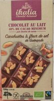 Chocolat au lait cacahuètes & fleur de sel de Guérande