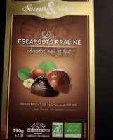 Les escargots pralinés - Chocolat noir et lait